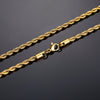 Men's Long Stainless Rope Necklace